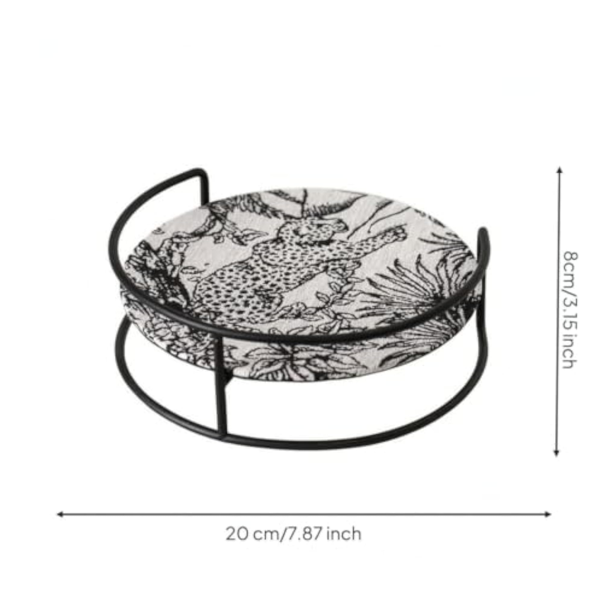 Round Desktop Storage Rack, Elegant Makeup Shelf Organizer